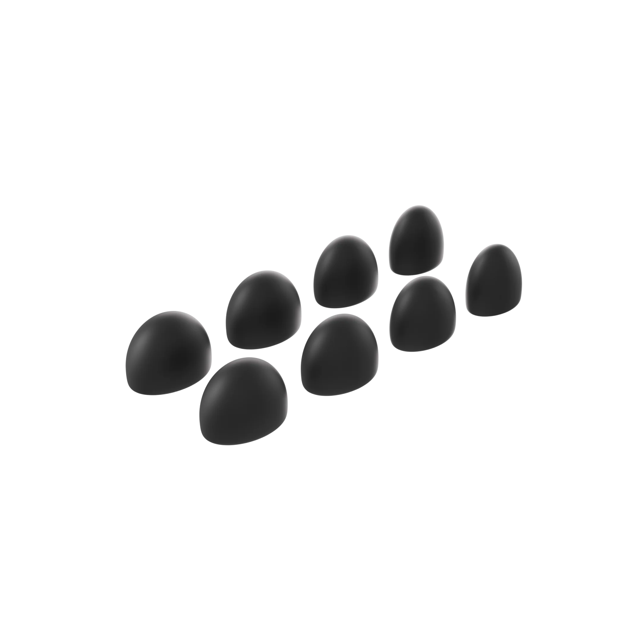 Loop Dream™ Foam-Silicone Ear Tips - Black (Mixed Sizes)